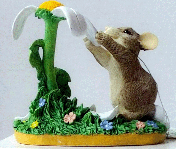 Fitz and Floyd Charming Tails YOU LOVE ME LOVE ME NOT